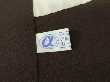 平和屋着物●訪問着　舞桜文　暈し染め　金彩　鬼しぼ縮緬　正絹　逸品　AABG7970cs