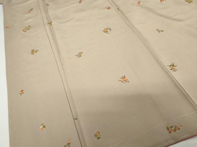 平和屋着物●上質な小紋　総刺繍　花丸文　金糸　銀座おゝぎ屋扱い　正絹　逸品　未使用　AABG7997cs