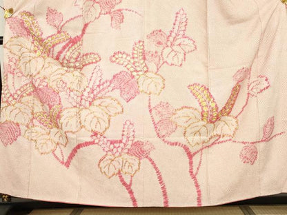 平和屋着物●豪華振袖　総絞り　駒刺繍　桐　三越扱い　正絹　逸品　AABG8001cs