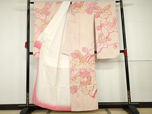 平和屋着物●豪華振袖　総絞り　駒刺繍　桐　三越扱い　正絹　逸品　AABG8001cs
