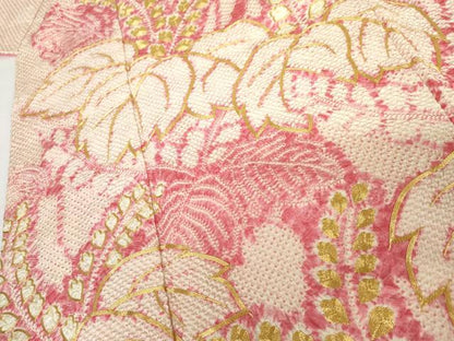 平和屋着物●豪華振袖　総絞り　駒刺繍　桐　三越扱い　正絹　逸品　AABG8001cs