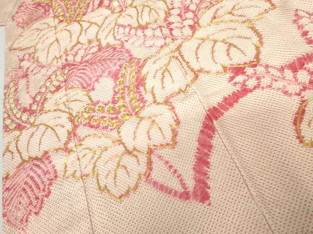 平和屋着物●豪華振袖　総絞り　駒刺繍　桐　三越扱い　正絹　逸品　AABG8001cs