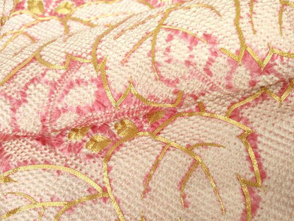 平和屋着物●豪華振袖　総絞り　駒刺繍　桐　三越扱い　正絹　逸品　AABG8001cs