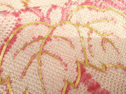 平和屋着物●豪華振袖　総絞り　駒刺繍　桐　三越扱い　正絹　逸品　AABG8001cs