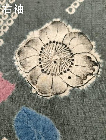平和屋着物●上質な小紋　紬地　西洞院辻ヶ花　正絹　逸品　AABG8006cs