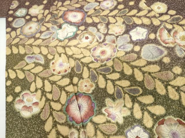 平和屋着物●訪問着　絞り　辻が花　暈し染め　正絹　逸品　AABG8011cs