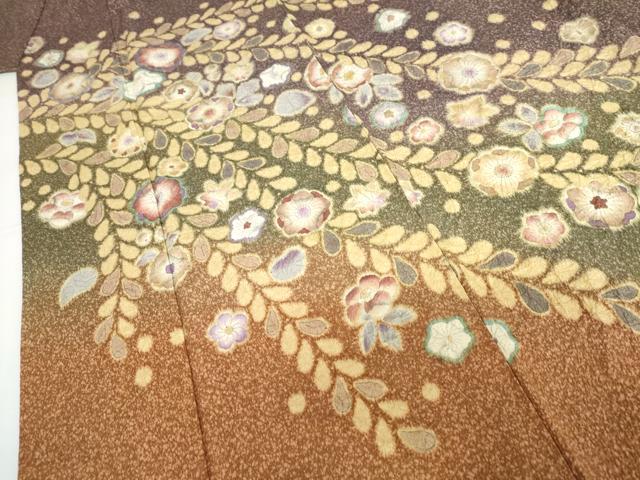 平和屋着物●訪問着　絞り　辻が花　暈し染め　正絹　逸品　AABG8011cs
