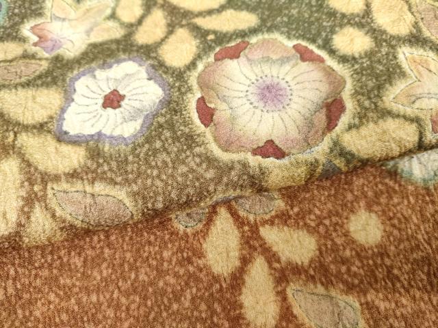 平和屋着物●訪問着　絞り　辻が花　暈し染め　正絹　逸品　AABG8011cs