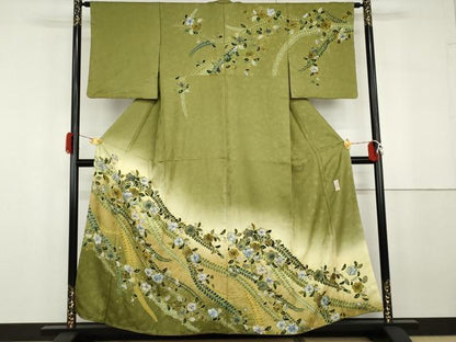 平和屋着物●訪問着　作家物　孝美　辻が花　暈し染め　正絹　逸品　AABG8015cs