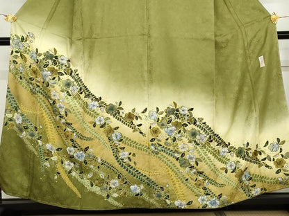 平和屋着物●訪問着　作家物　孝美　辻が花　暈し染め　正絹　逸品　AABG8015cs
