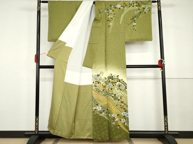 平和屋着物●訪問着　作家物　孝美　辻が花　暈し染め　正絹　逸品　AABG8015cs