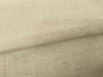 平和屋着物●本場結城紬　重要無形文化財　色無地　亜麻色　正絹　逸品　AABG8033cs