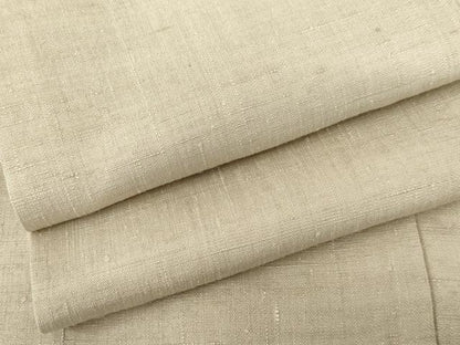 平和屋着物●本場結城紬　重要無形文化財　色無地　亜麻色　正絹　逸品　AABG8033cs
