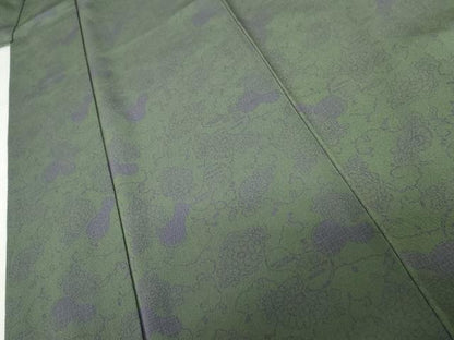 平和屋着物●上質な小紋　瓢箪に花唐草　正絹　逸品　AABG8037cs