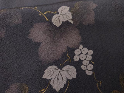 平和屋着物●訪問着　蔦の葉文　金彩　正絹　逸品　未使用　AABG8038cs