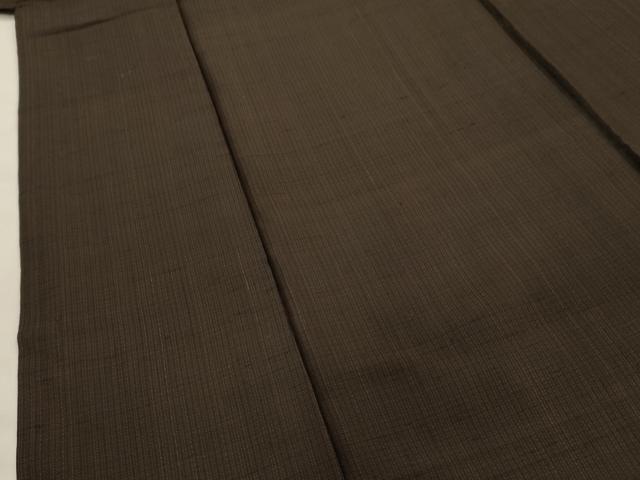 平和屋着物■男性　紬　間道　正絹　逸品　AABG8041sx