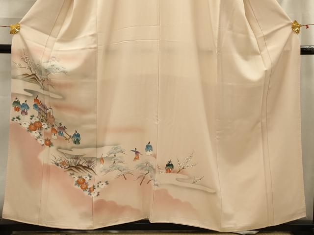 平和屋着物■豪華色留袖 人物風景文 暈し染め 正絹 逸品 AABG8052sx