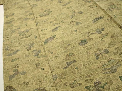 平和屋着物■上質な小紋 舞花文 正絹 逸品 AABG8057sx