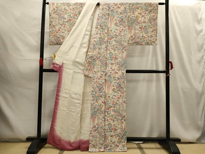 平和屋着物■上質な小紋 松竹梅風景文 やまと誂製 正絹 逸品 AABG8074sx