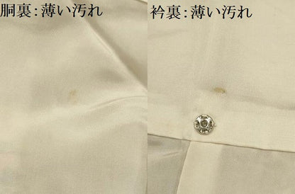 平和屋着物■上質な紬 横段花文 正絹 逸品 AABG8077sx