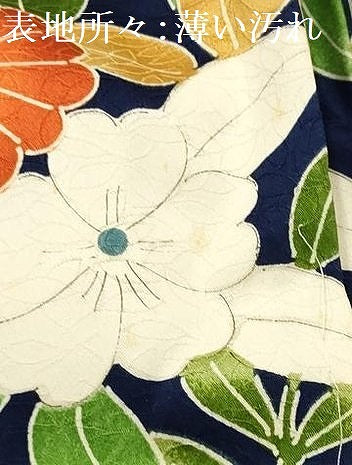 平和屋着物■上質な小紋 草花文 正絹 逸品 AABG8078sx