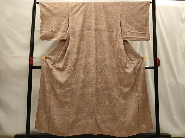 平和屋着物■上質な小紋 舞葉文 正絹 逸品 AABG8084sx