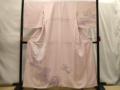 平和屋着物■訪問着 流水花鼓文 銀彩 やまと誂製 正絹 逸品 AABG8085sx