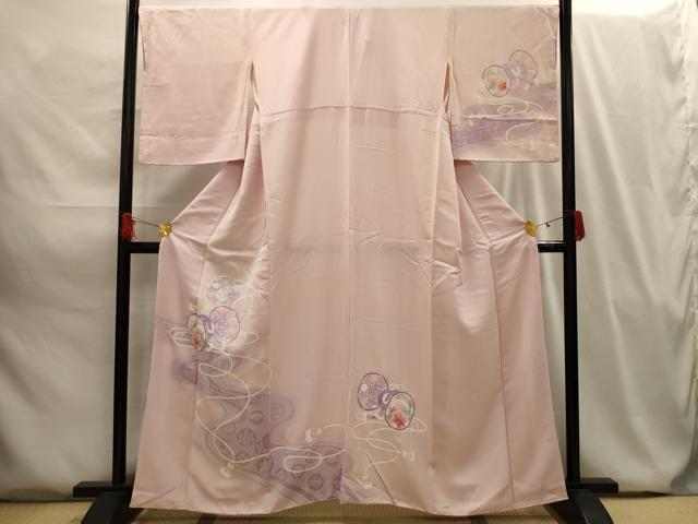 平和屋着物■訪問着 流水花鼓文 銀彩 やまと誂製 正絹 逸品 AABG8085sx