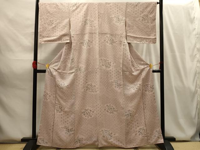 平和屋着物■上質な小紋 辻が花文 正絹 逸品 AABG8095sx