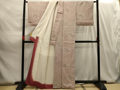 平和屋着物■上質な小紋 辻が花文 正絹 逸品 AABG8095sx