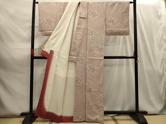 平和屋着物■上質な小紋 辻が花文 正絹 逸品 AABG8095sx