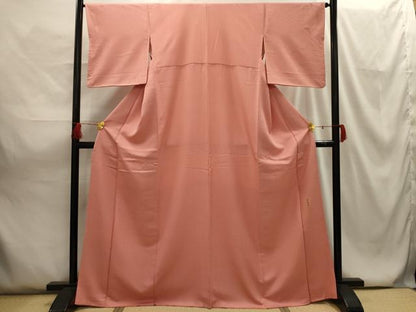 平和屋着物■上質な色無地 作家物 紋意匠 東雲色 正絹 逸品 AABG8144sx