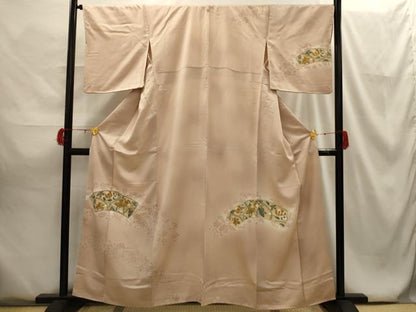 平和屋着物■訪問着 更紗花文 暈し染め 金彩 正絹 逸品 AABG8163sx