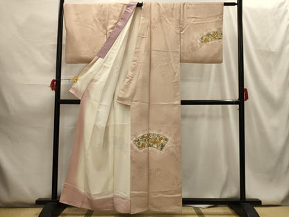 平和屋着物■訪問着 更紗花文 暈し染め 金彩 正絹 逸品 AABG8163sx
