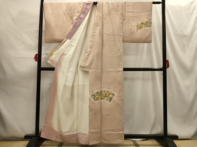 平和屋着物■訪問着 更紗花文 暈し染め 金彩 正絹 逸品 AABG8163sx