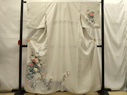 平和屋着物■訪問着 草花文 暈し染め 正絹 逸品 AABG8165sx