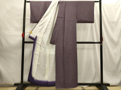 平和屋着物■上質な小紋 露芝文 正絹 逸品 AABG8168sx