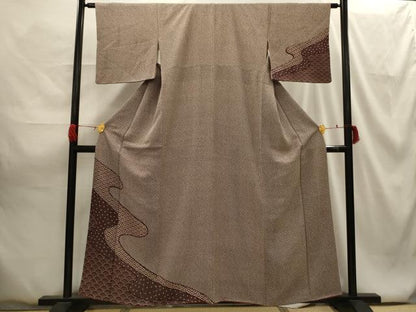 平和屋着物■訪問着 流水吉祥文 正絹 逸品 AABG8169sx