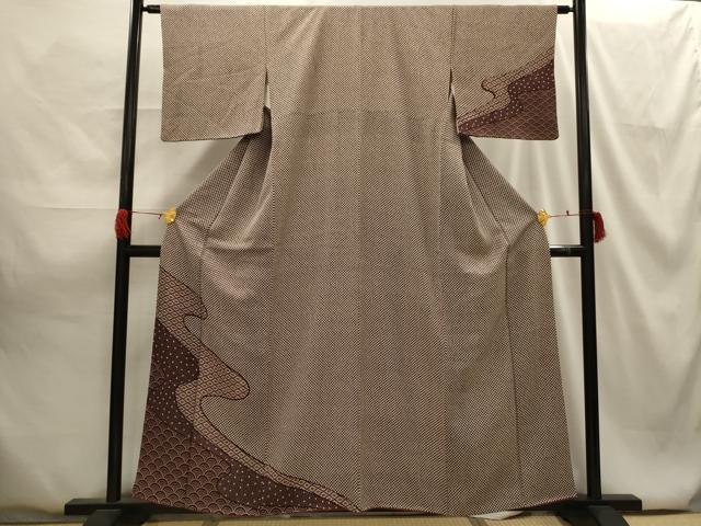 平和屋着物■訪問着 流水吉祥文 正絹 逸品 AABG8169sx