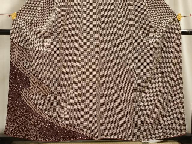 平和屋着物■訪問着 流水吉祥文 正絹 逸品 AABG8169sx