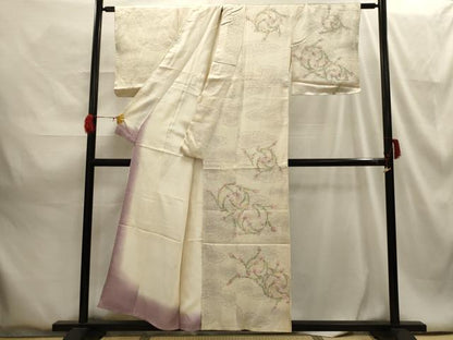 平和屋着物■訪問着 草花丸文 正絹 逸品 AABG8170sx