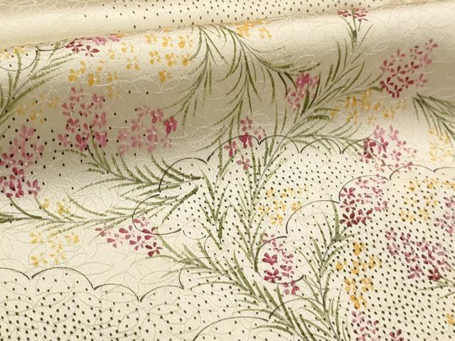 平和屋着物■訪問着 草花丸文 正絹 逸品 AABG8170sx
