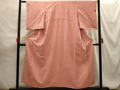 平和屋着物■上質な色無地 花鏡裏地紋 ときがら茶色 正絹 逸品 AABG8171sx