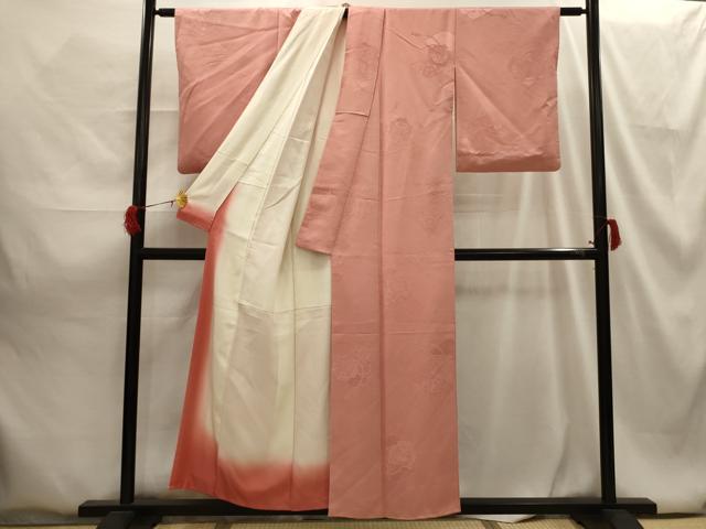 平和屋着物■上質な色無地 花鏡裏地紋 ときがら茶色 正絹 逸品 AABG8171sx