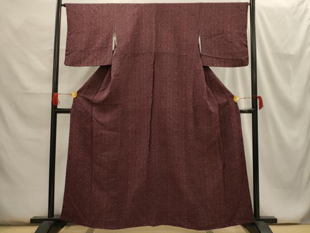 平和屋着物■上質な小紋 鳥獣花間道 鬼しぼ縮緬 正絹 逸品 AABG8178sx