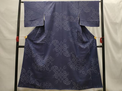 平和屋着物■上質な小紋 花菱文 正絹 逸品 AABG8179sx