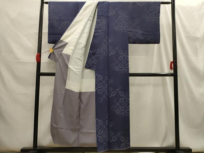 平和屋着物■上質な小紋 花菱文 正絹 逸品 AABG8179sx