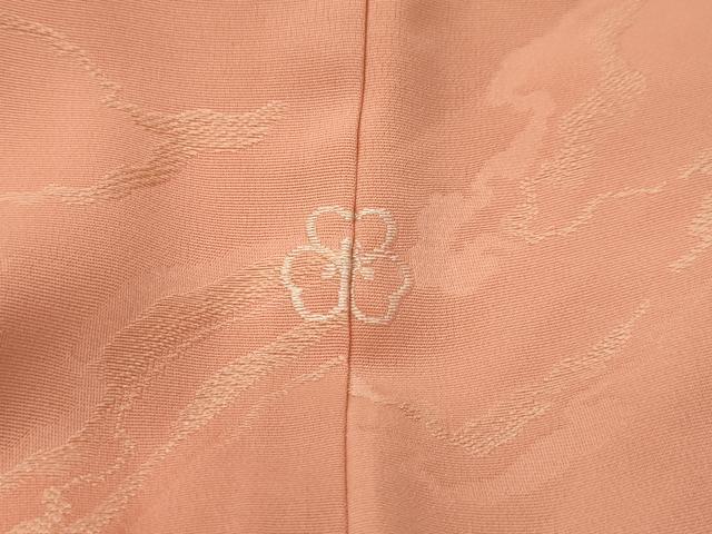 平和屋着物■上質な小紋 流水草花地紋 正絹 逸品 AABG8183sx