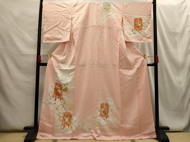 平和屋着物■訪問着 刺繍 貝桶花文 暈し染め 金彩 やまと誂製 正絹 逸品 AABG8185sx