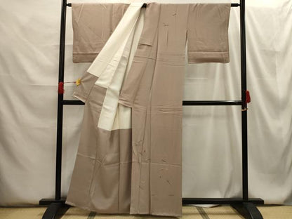 平和屋着物■訪問着 刺繍 吹き寄せ文 金糸 正絹 逸品 AABG8189sx